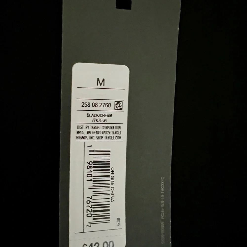 Chic Black and Cream Midi Dress - Picture 3 of 10